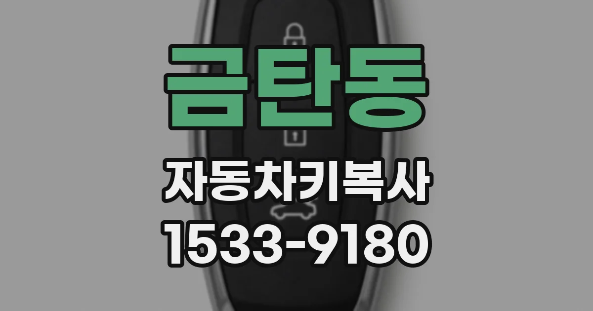 금탄동 자동차키복사