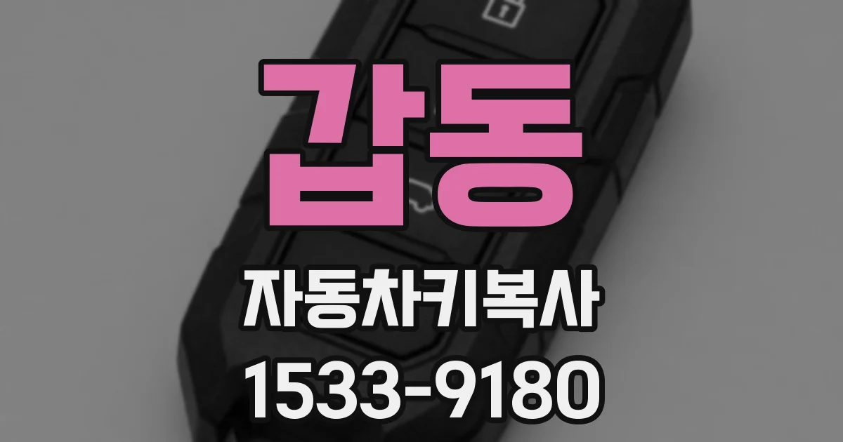 갑동 자동차키복사