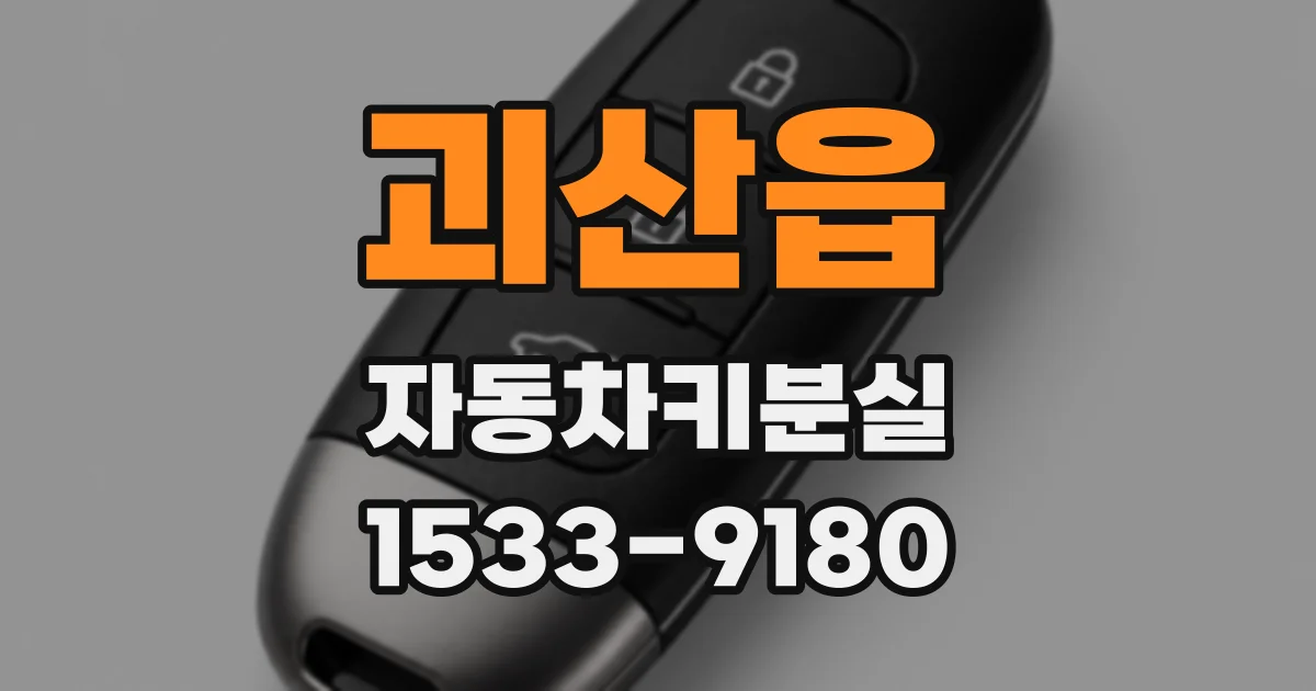 괴산읍 자동차키분실
