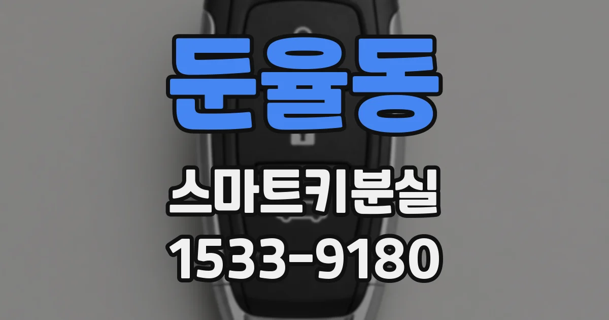 둔율동 스마트키분실