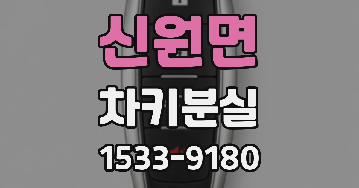 신원면 차키분실