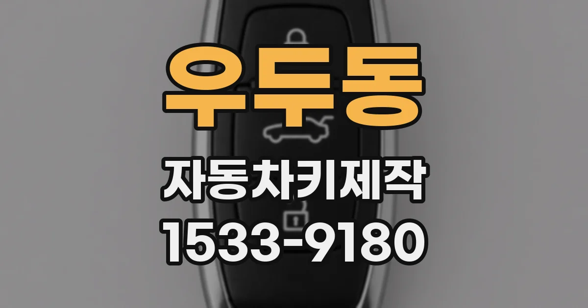 우두동 자동차키제작