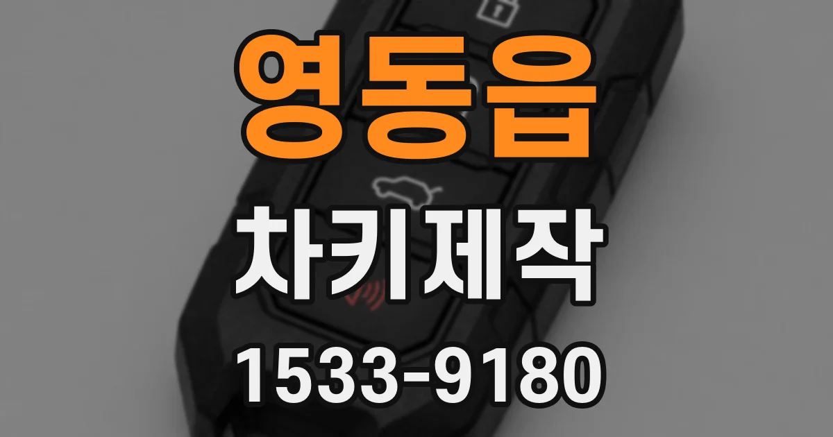 영동읍 차키제작