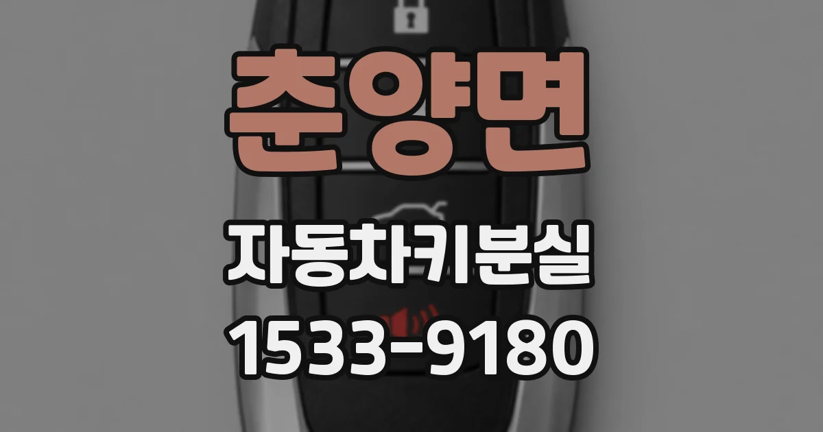 춘양면 자동차키분실