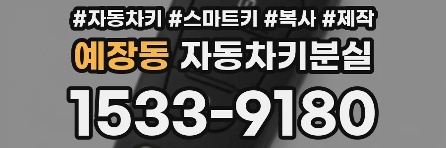 예장동 자동차키분실