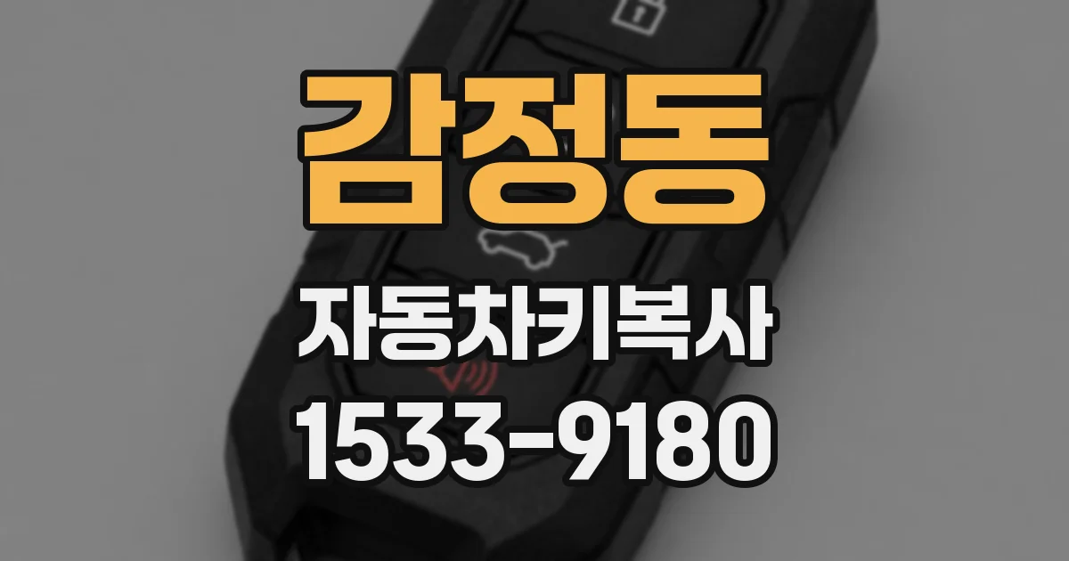 감정동 자동차키복사