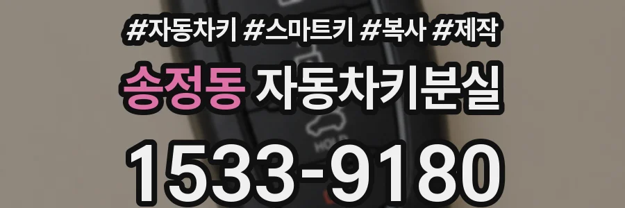 송정동 자동차키분실