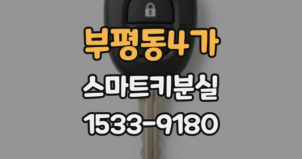 부평동4가 스마트키분실