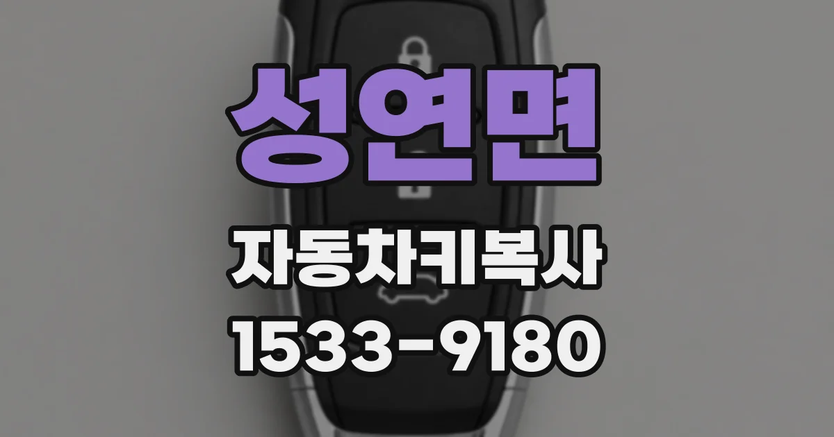 성연면 자동차키복사