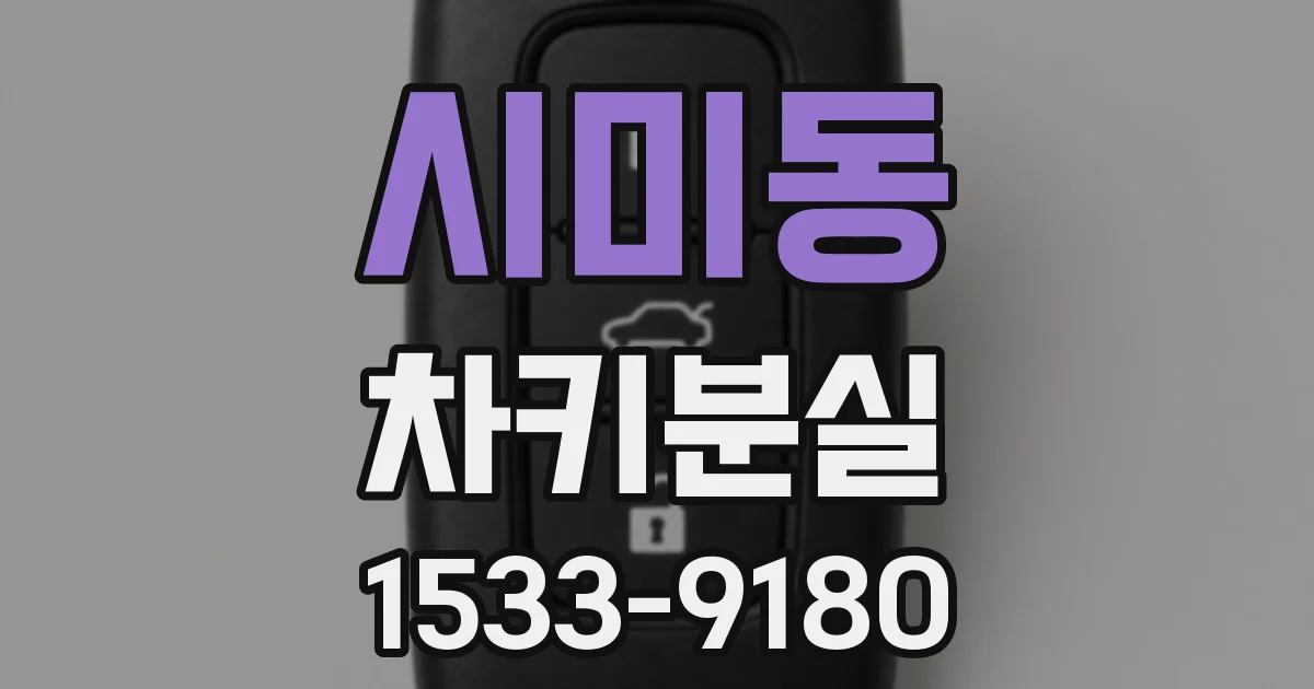 시미동 차키분실