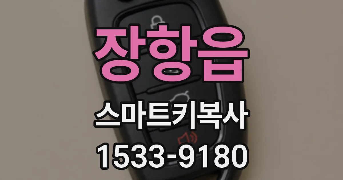 장항읍 스마트키복사