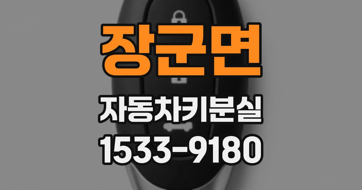 장군면 자동차키분실