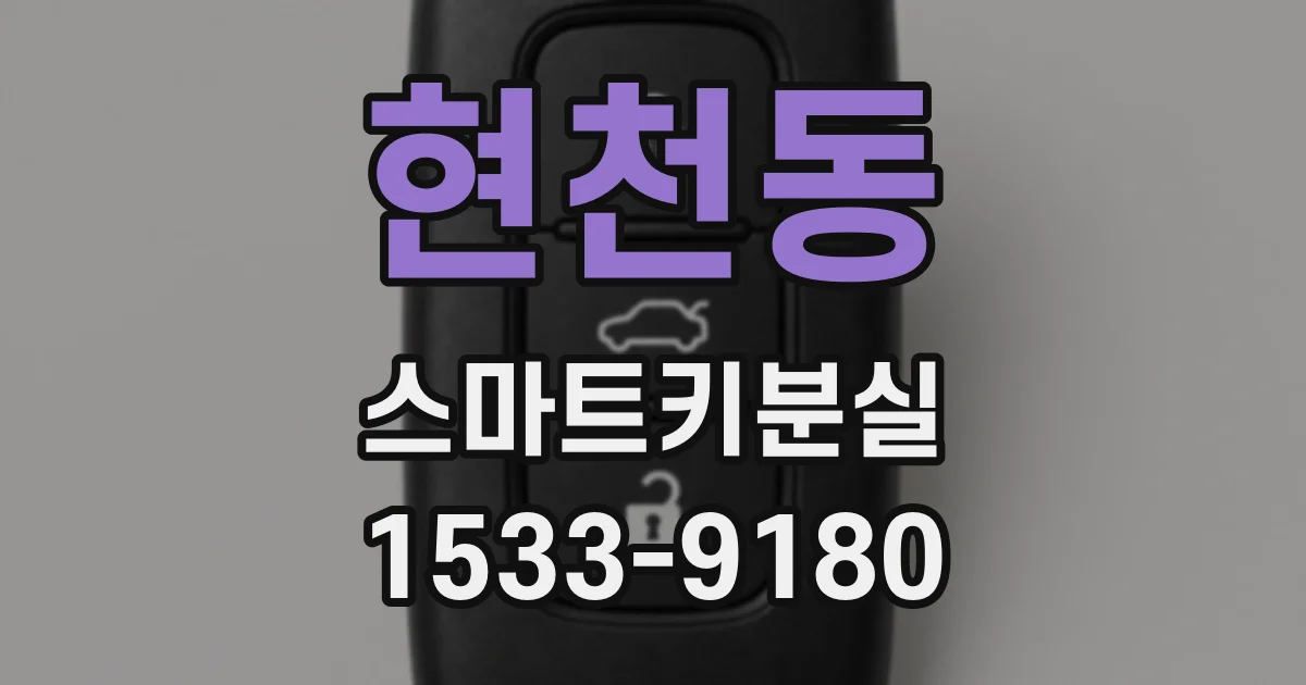 현천동 스마트키분실