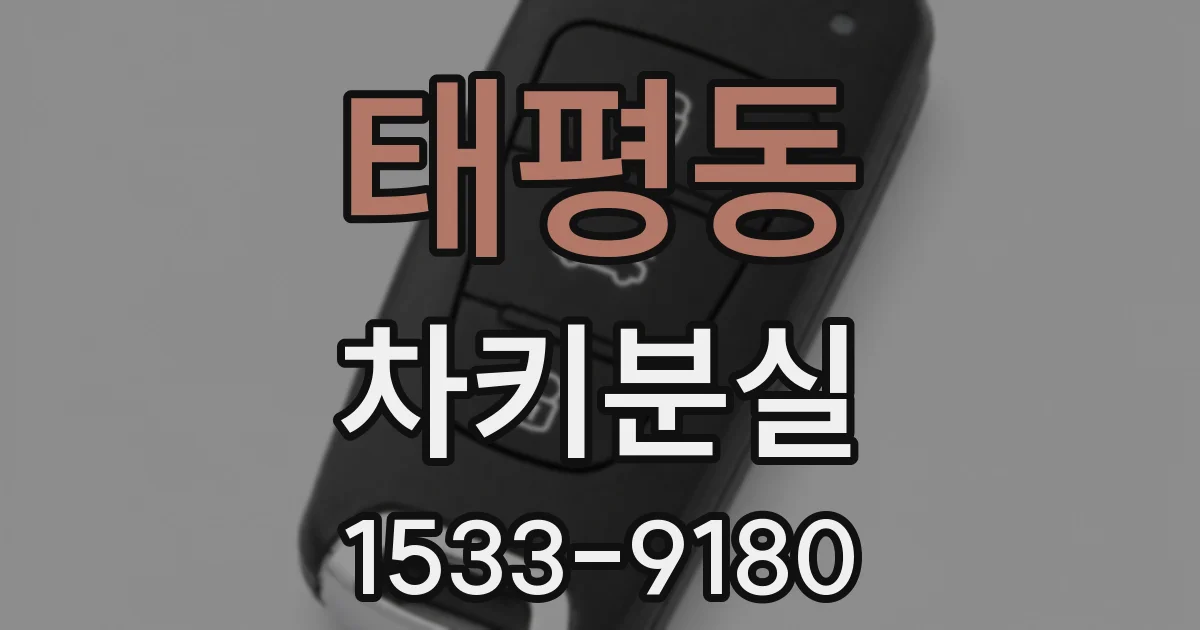 태평동 차키분실
