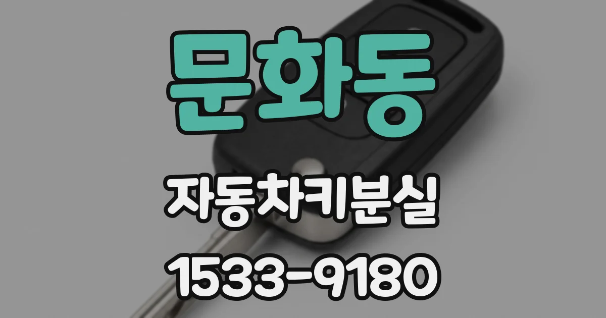 문화동 자동차키분실
