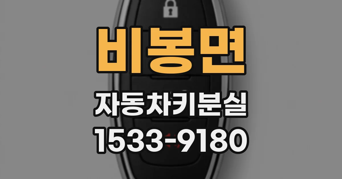 비봉면 자동차키분실