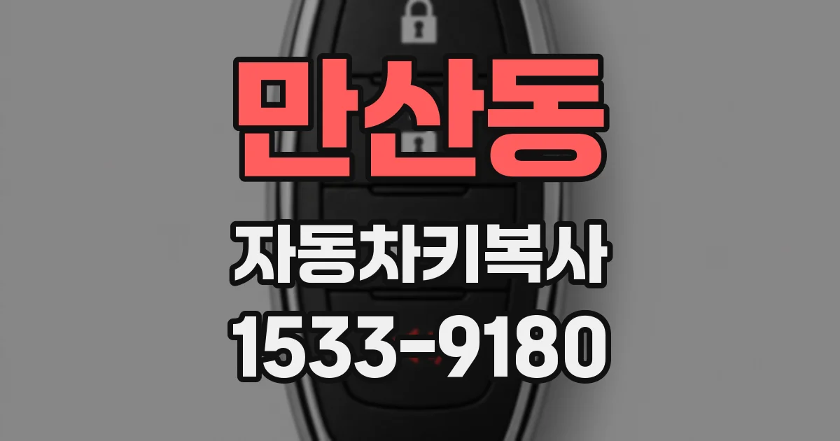 만산동 자동차키복사