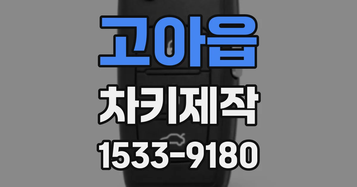 고아읍 차키제작