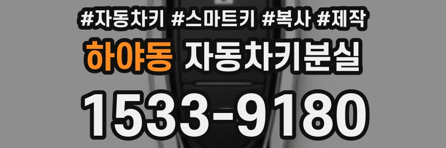 하야동 자동차키분실