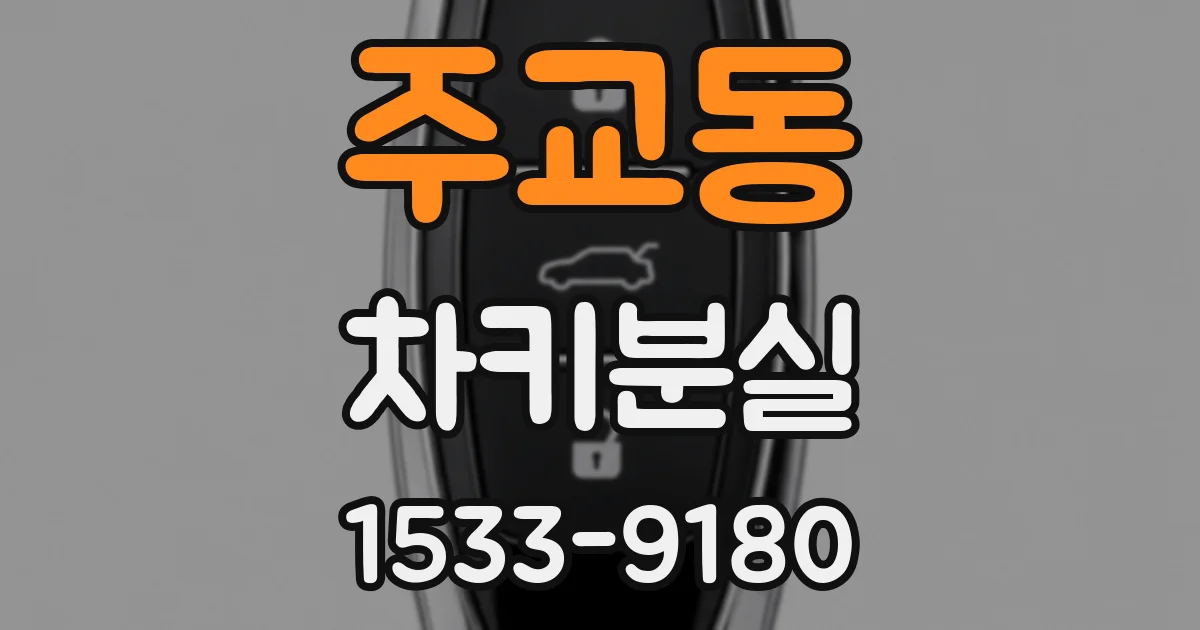 주교동 차키분실