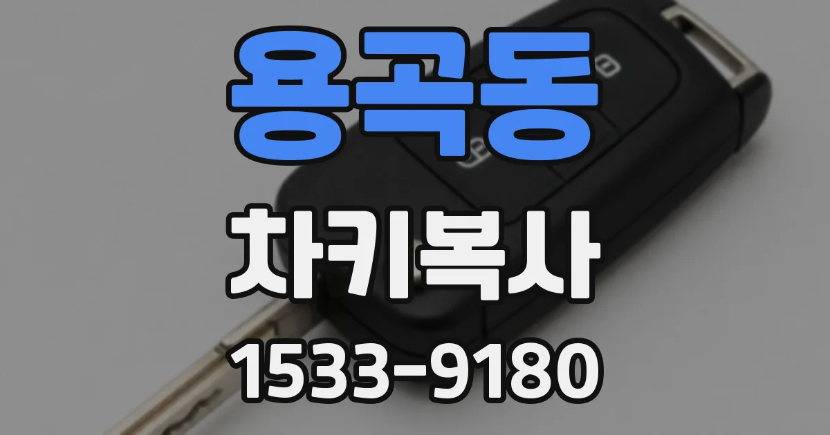 용곡동 차키복사