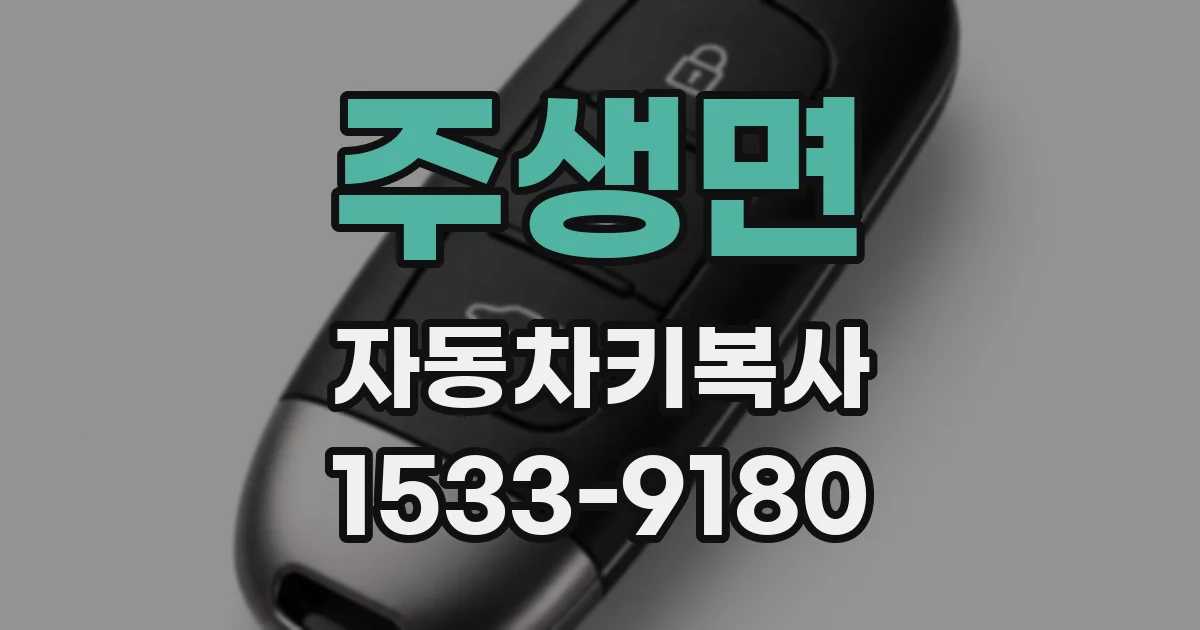 주생면 자동차키복사