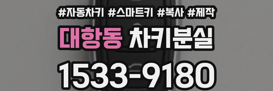 대항동 차키분실