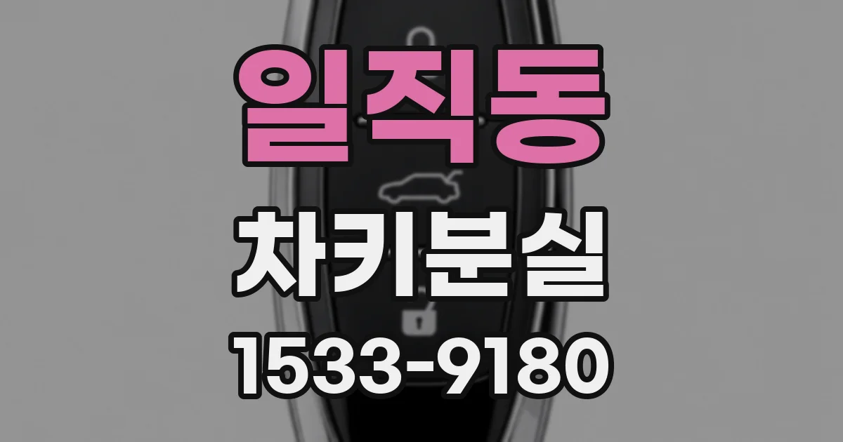 일직동 차키분실