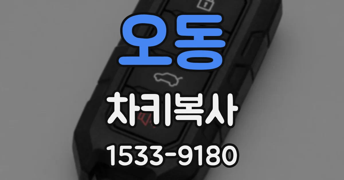 오동 차키복사