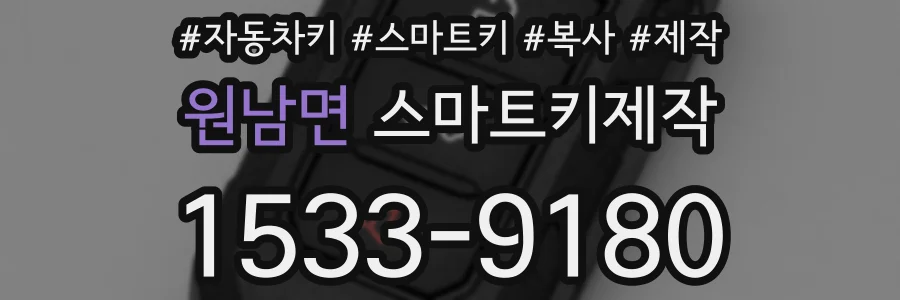 원남면 스마트키제작