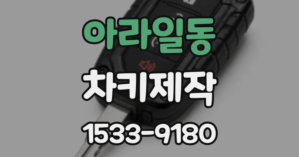 아라일동 차키제작