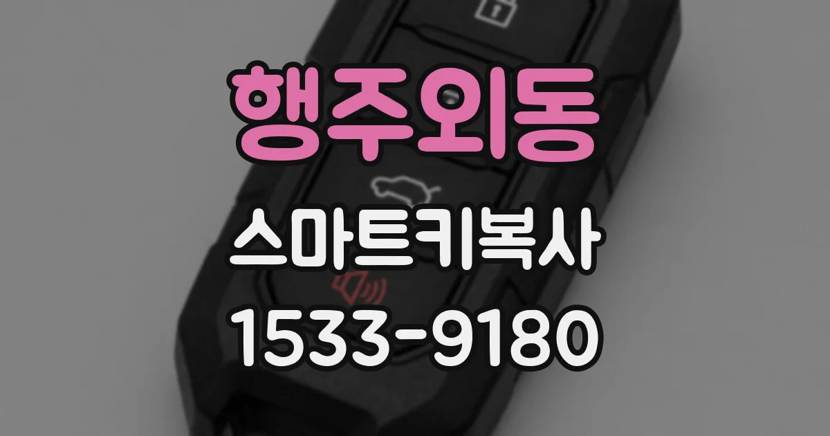 행주외동 스마트키복사