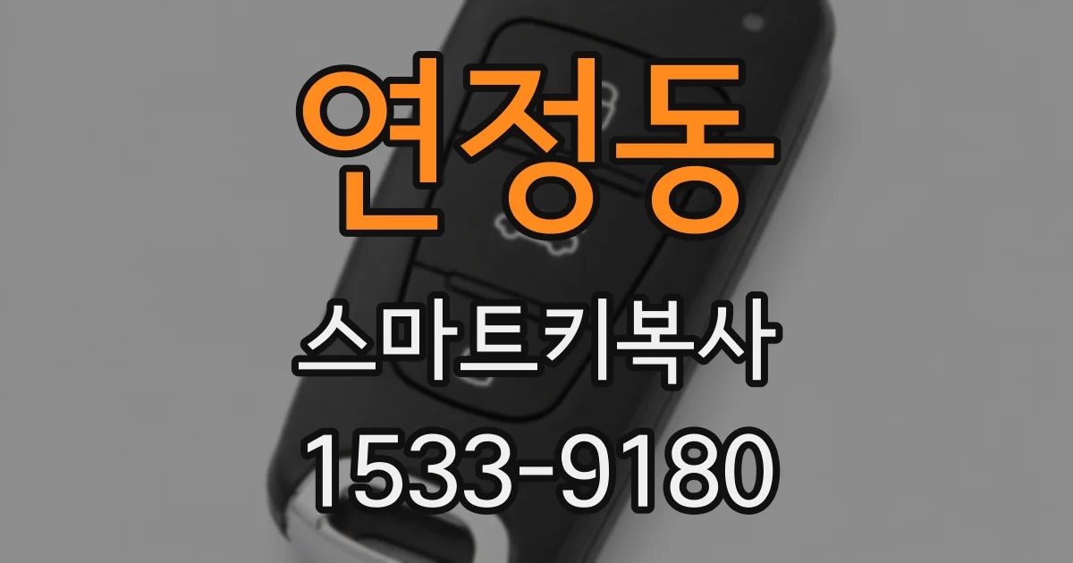 연정동 스마트키복사