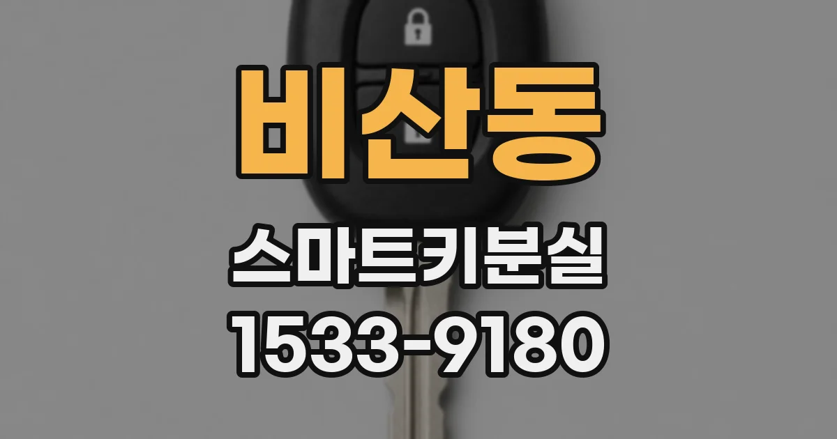 비산동 스마트키분실