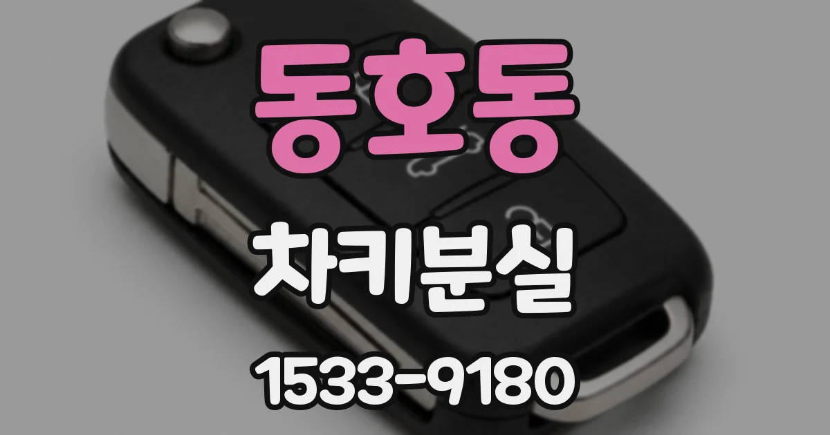 동호동 차키분실