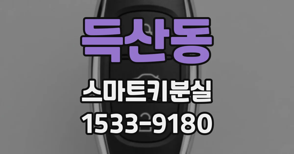 득산동 스마트키분실