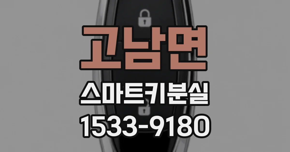 고남면 스마트키분실