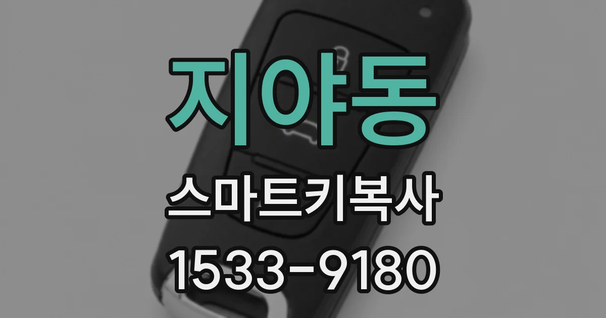 지야동 스마트키복사