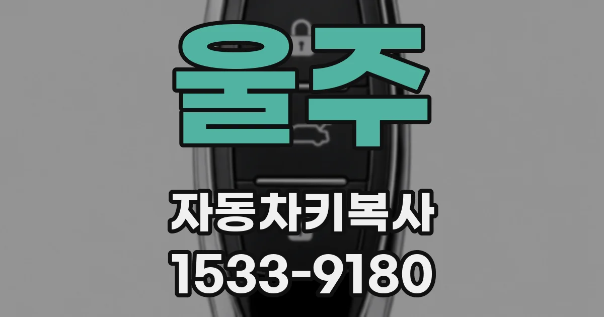 울주 자동차키복사