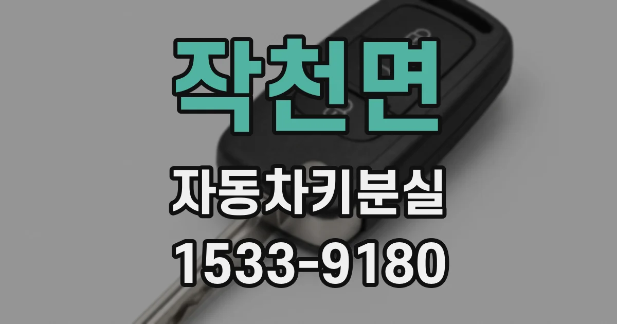 작천면 자동차키분실