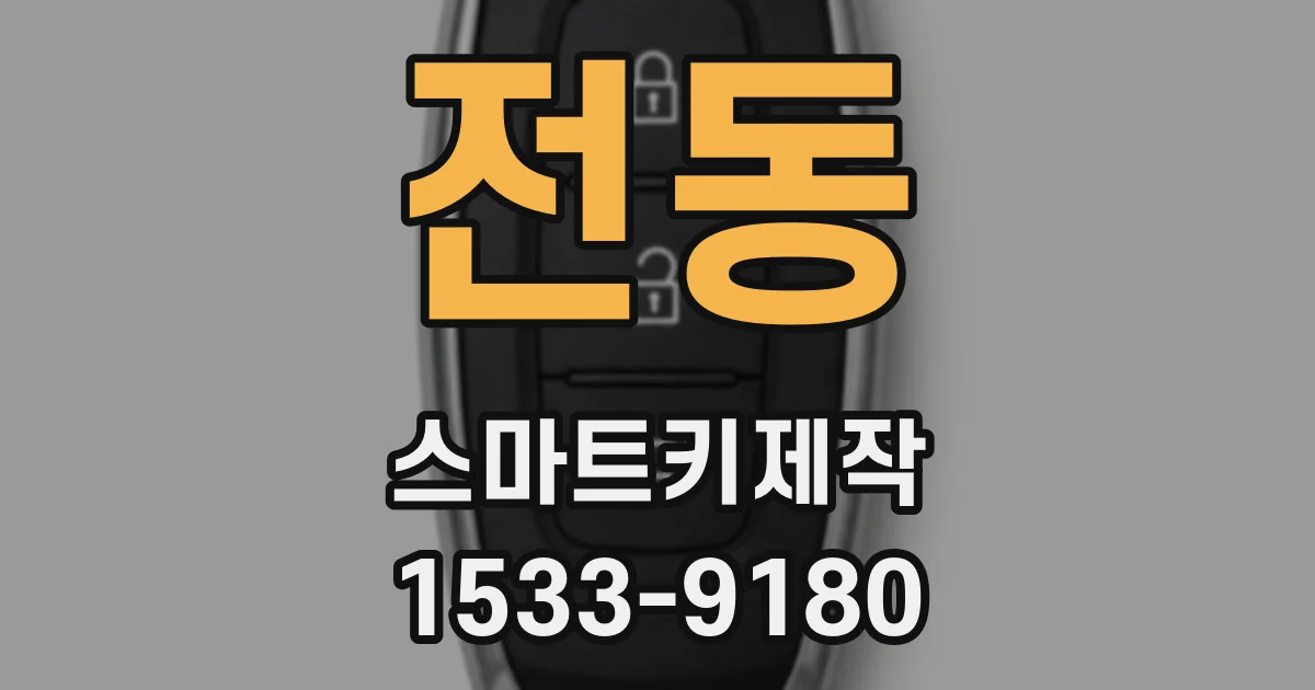 전동 스마트키제작