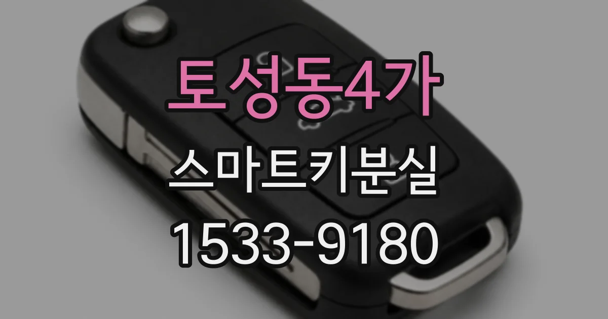 토성동4가 스마트키분실