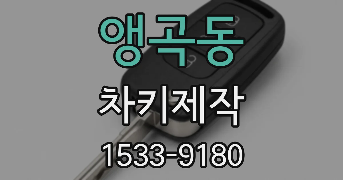 앵곡동 차키제작