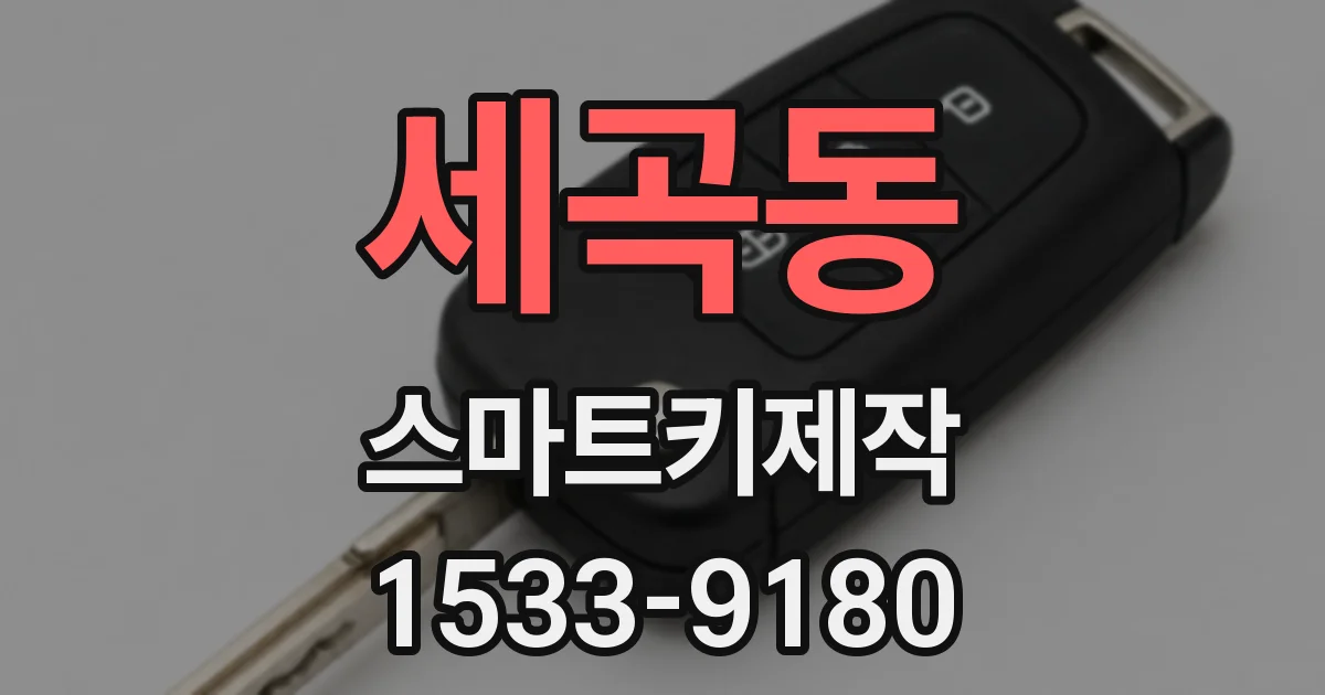 세곡동 스마트키제작