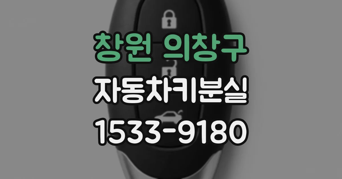 창원 의창구 자동차키분실