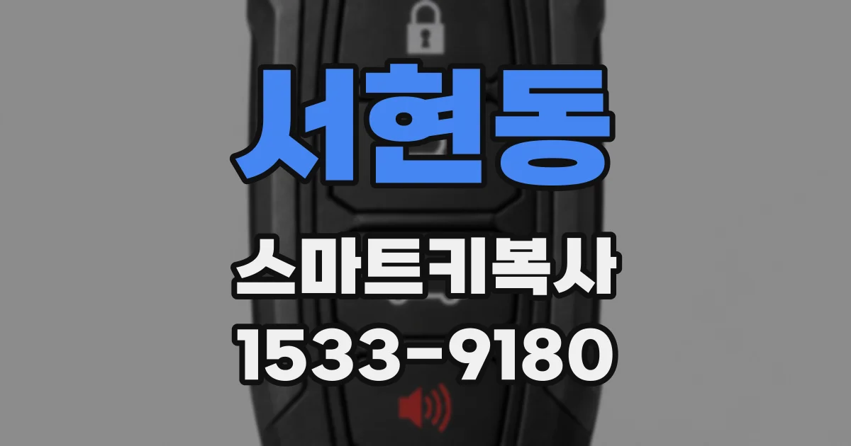 서현동 스마트키복사