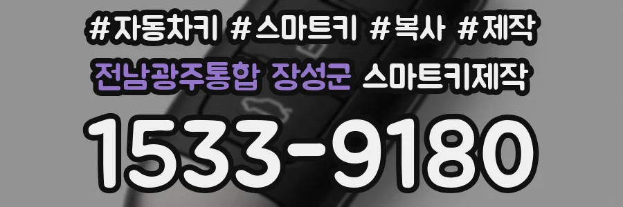 전남광주통합 장성군 스마트키제작