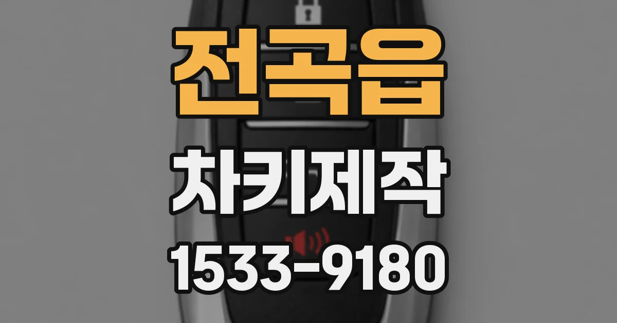 전곡읍 차키제작