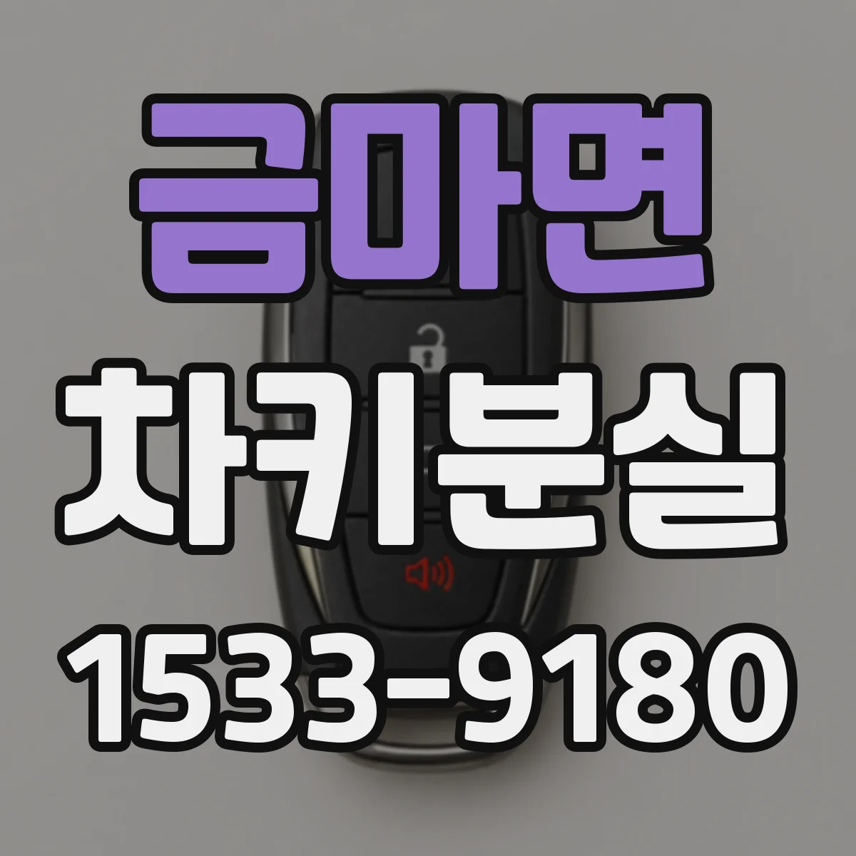 금마면 차키분실