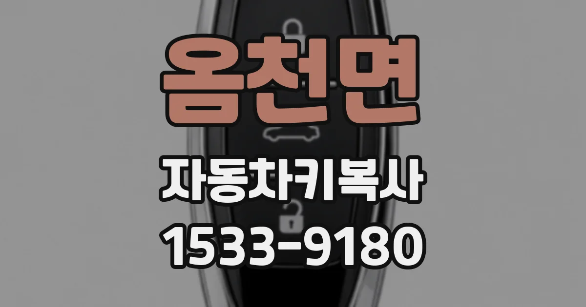 옴천면 자동차키복사
